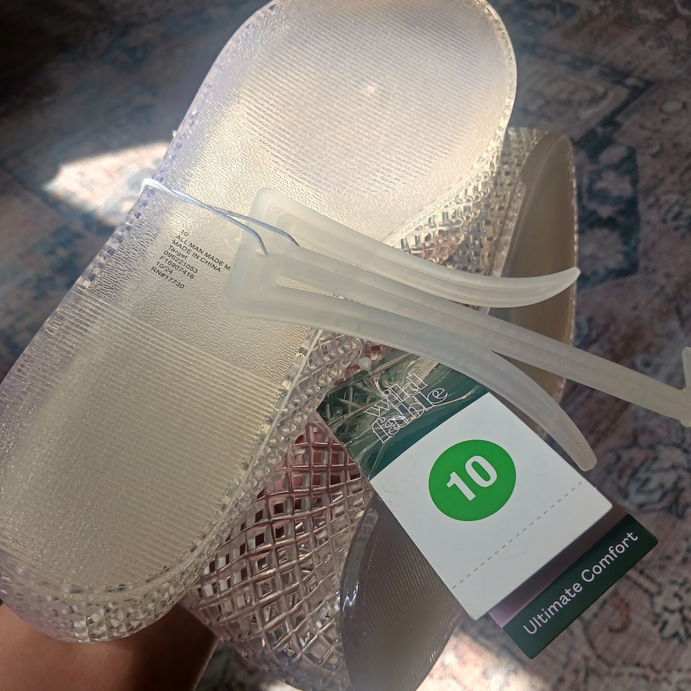 Transparent Jelly Slingback Flats - Clear Women's Loafers - Picture 8 of 8